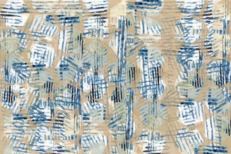 Cornish Blue Hexagons 1