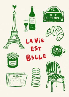 La Vie Est Belle - Paris Poster