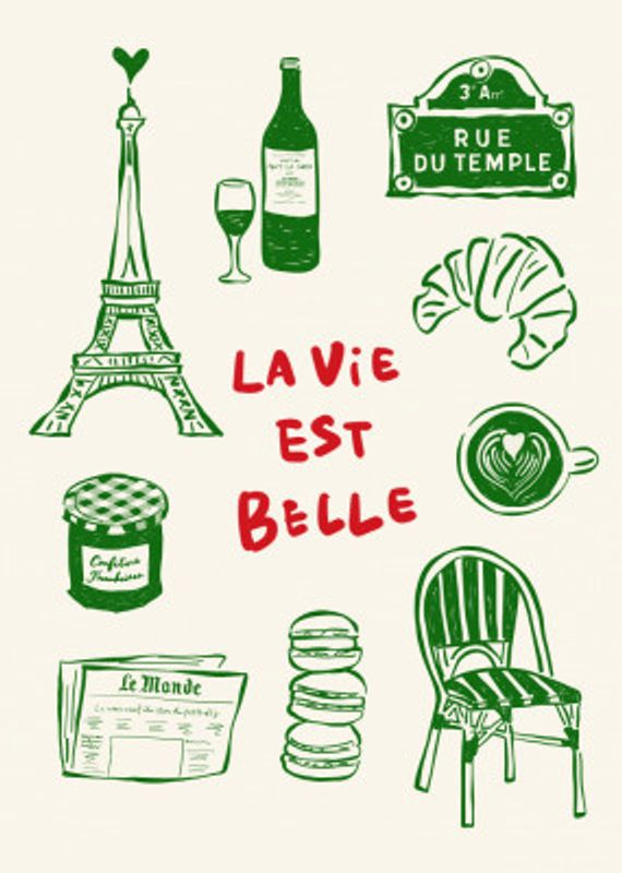 La Vie Est Belle - Paris Poster