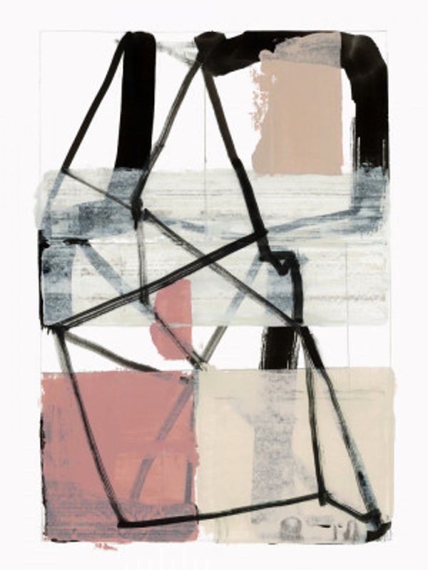 Line Art Patchwork Print No 1