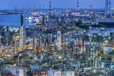 Coastal industrial area