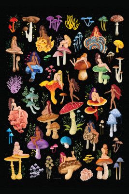 Mushroom Nymphs Dark