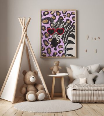 Leopard Print Zebra Pink