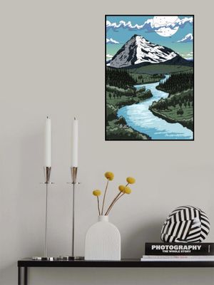 Mountain Range And River