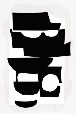 Black and White Cut Out Shapes 1