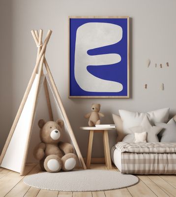 Blue and white art 7