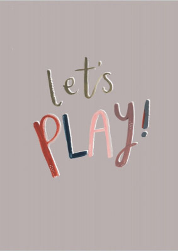 Let's Play Typography Lettering - Boho Kids &amp; baby nursery