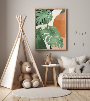 Tropical Leaves  Abstract Art