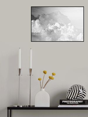 Cotton  Clouds  Black and White