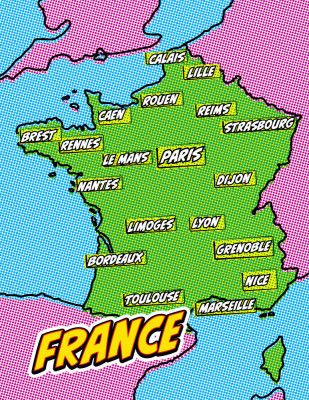 Freance Pop Art Map