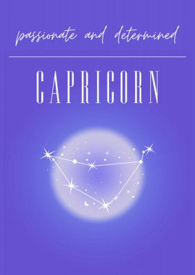 Capricorn Zodiac Print Art