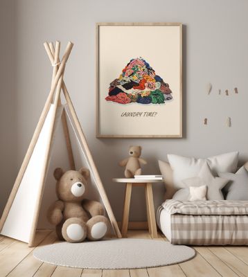 Laundry Time Pile Pictufy