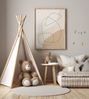 Graphic Shapes &amp; Lines Poster