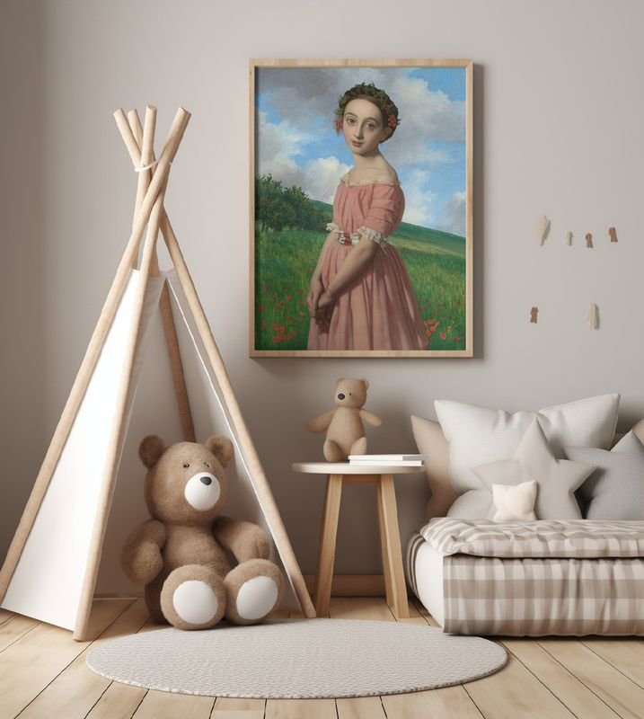 The Girl, the Hills, the Flowers