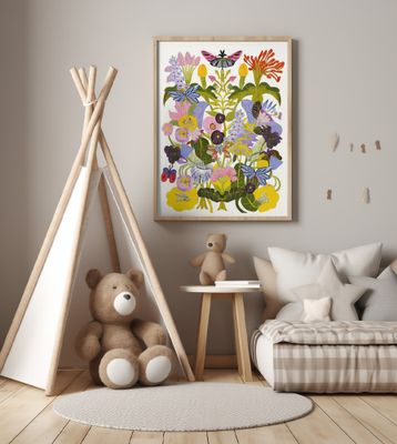 Abstract Autumn Floral