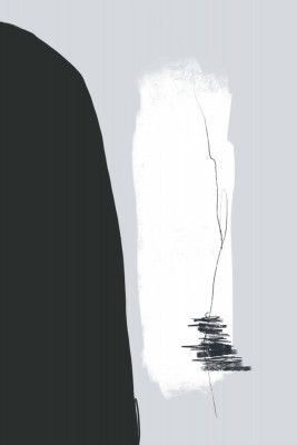 Black Shape Against A Light Background