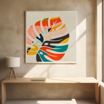 Monstera Leave colorful