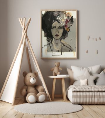 Portrait with Flowers