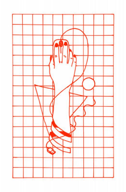 Hand On A Geometric grid