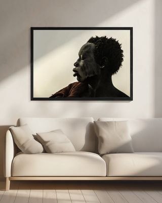 sunset at a mundari camp, South Sudan