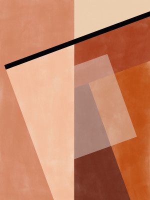 Geometric Shapes And Warm Earth Tones