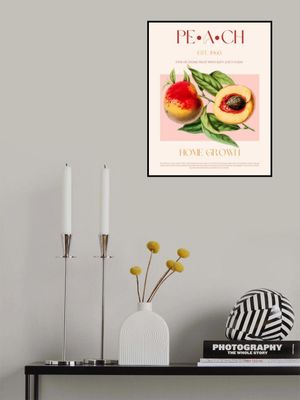 Vintage Style Peach Illustration