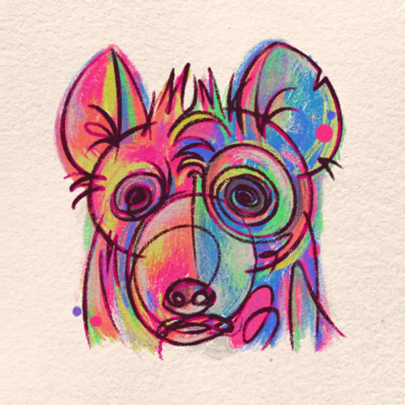 Abstract Faces   Hyena