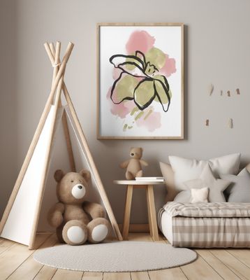 Botanical Pink Green 2