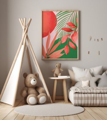 Abstract Art Tropical Garden