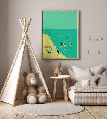 Cats beach day humour surfing