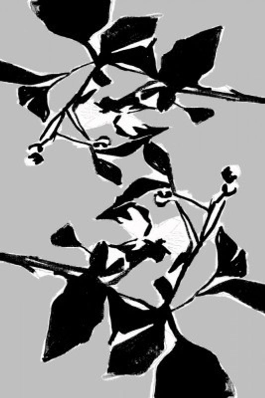 Black Floral Silhouette 1