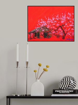 peach blossom oil on canvas