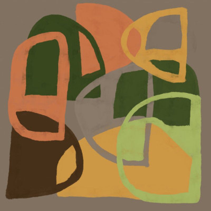 Abstract patterns in earth colours