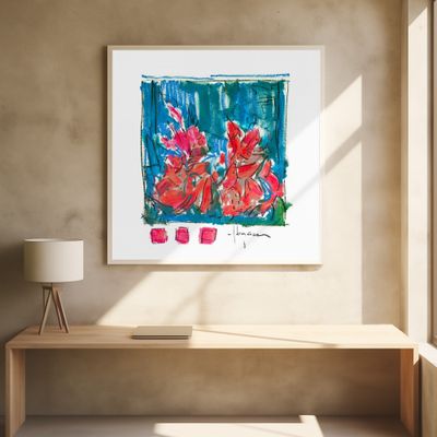 Pink Blossoms Abstract