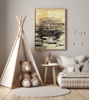 Layers of Black and Golden Hues