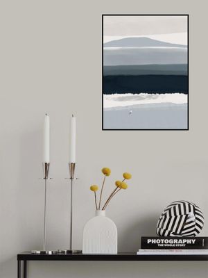 Coastal Landscape With Minimalist Abstraction