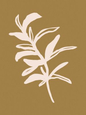 Golden Leaf Silhouette