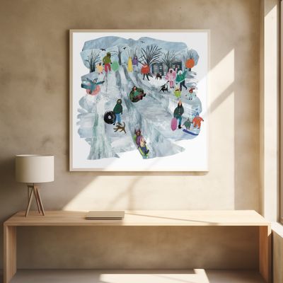 The Good Hill, Sledding in New England, Winter Art