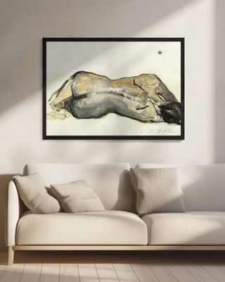 Sketch of a Reclining Nude Figure
