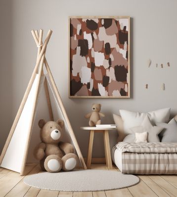 Earthy Brush Strokes