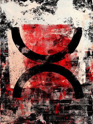 Bold Red Black and White Textures