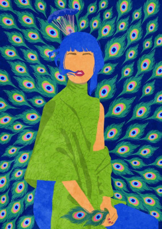 peacock woman