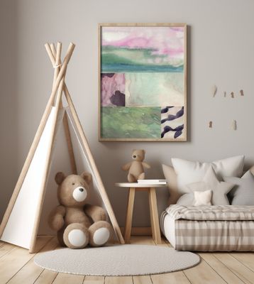 Watercolor abstract composition 10