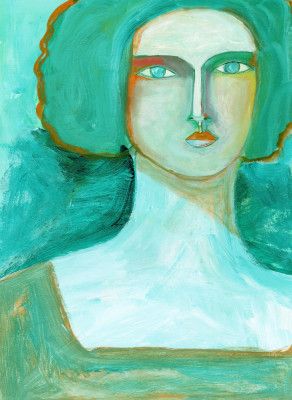 Green Girl Dreaming of the Sea