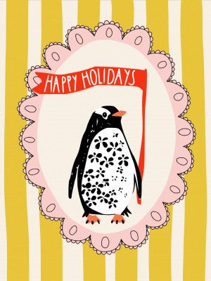 Festive Penguin Portrait