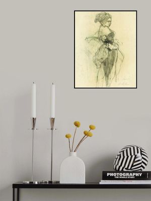 Sketch Captures A Woman In Profile