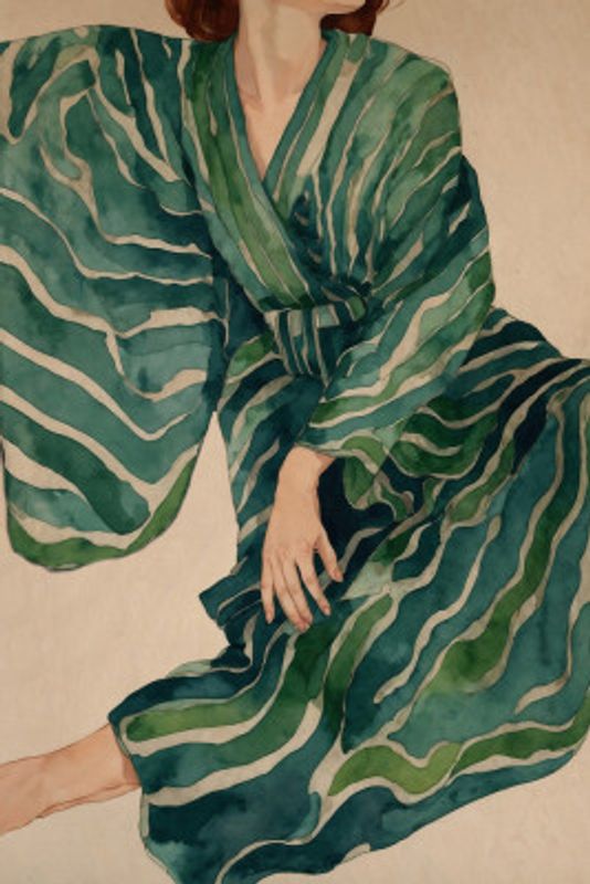 Green Kimono Flow