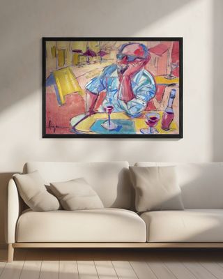 Contemplative Cafe Moment