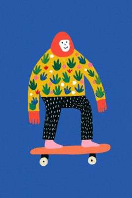 Skating gorilla
