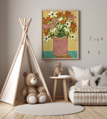 Wild flowers in vase